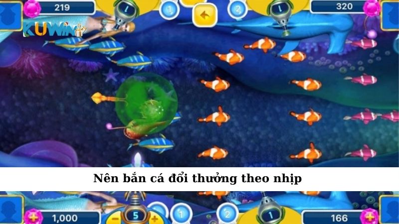 Nên bắn cá đổi thưởng theo nhịp